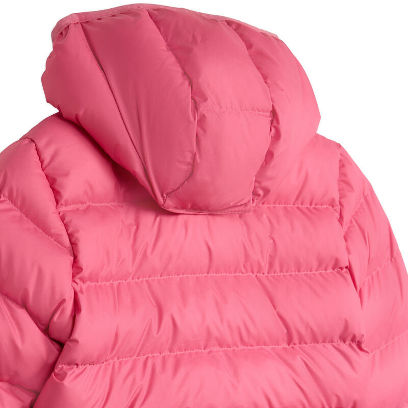 Jachetă copii adidas I SD JKT - pufă, glugă, 100% poliester reciclat, roz