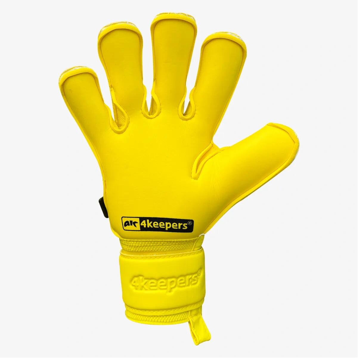 Rękawice bramkarskie dla dorosłych 4keepers CHAMP COLOUR YELLOW VII RF2G 4/7