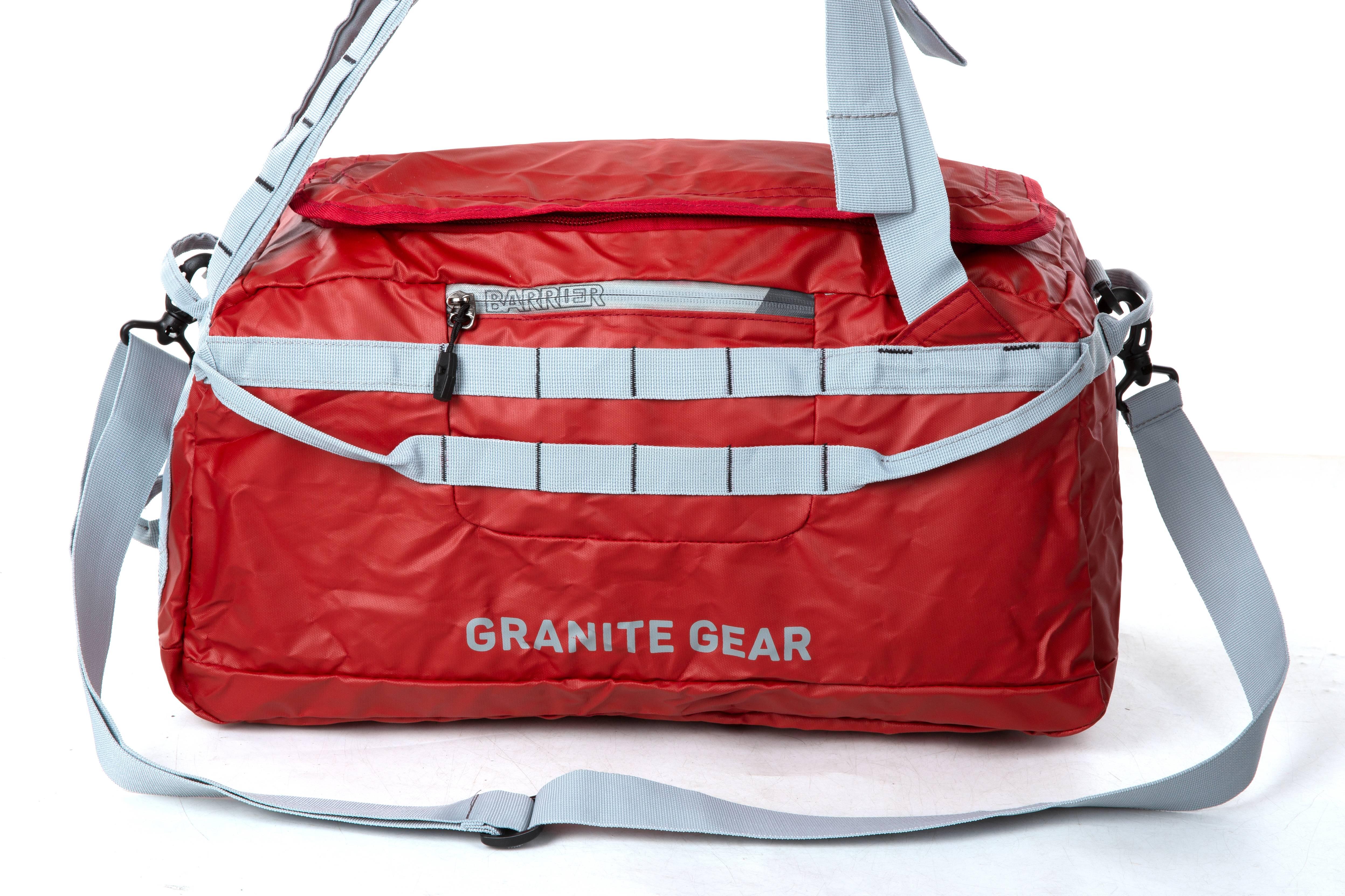 Granite Gear Waterproof Duffel Weekender Gym Travel Bag Red