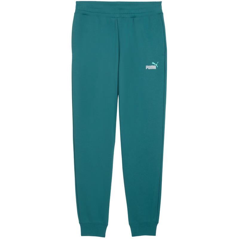 Pantaloni bărbați PUMA Essentials, talie elastică cu șnur, verdetwo