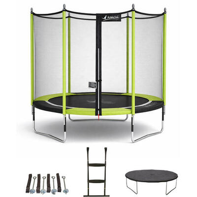 Trampolino Ø250cm + rete + scaletta + copertura + kit ancoraggio - JUMPI 250