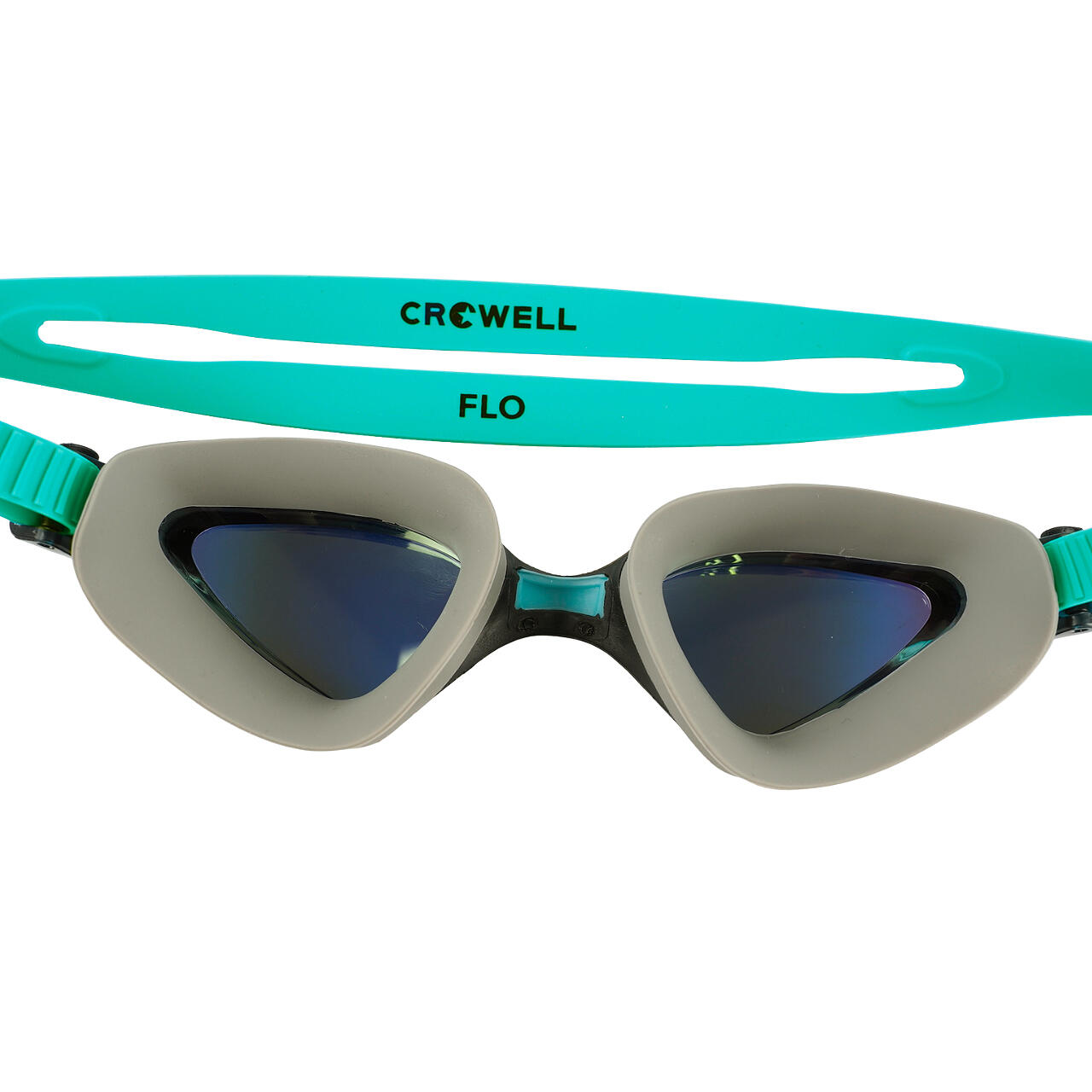 Crowell GS20 Flo Mirror Schwimmbrille grau-grün 5/5
