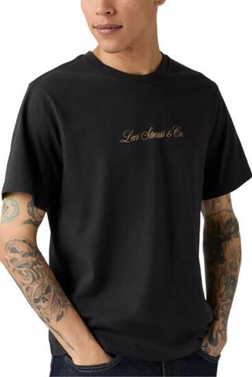Herren - t-shirt - regular fit, kurzärmlig, batwing-logo - schwarz