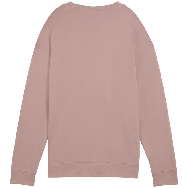 Hanorac femei PUMA ESS Small No.11 Logo Relaxed Crew roz