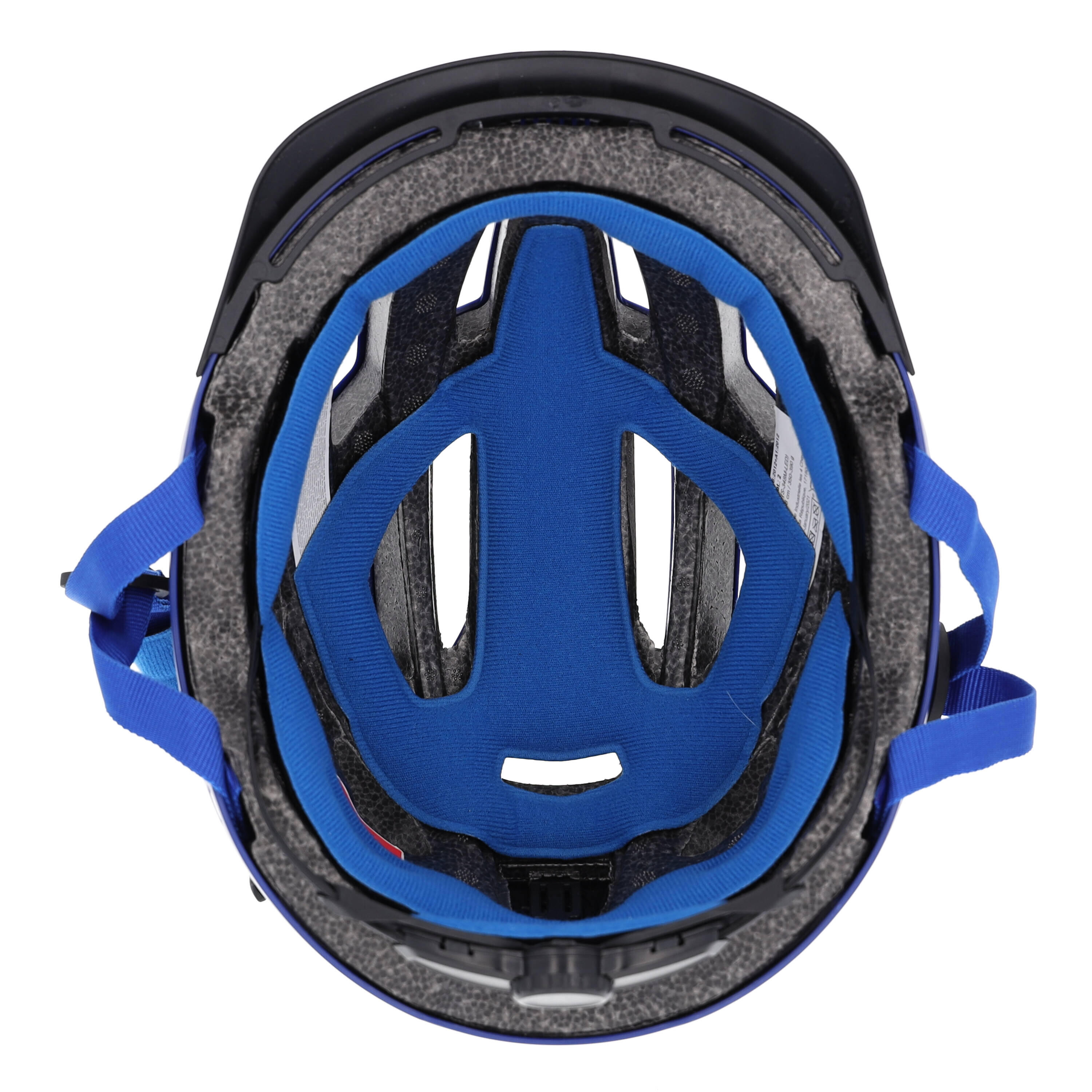 Casque vélo adulte avec LED 55-58 cm Multisport Bleu avec visère intégrée 4/7