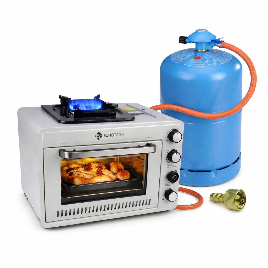 Hornillo de camping - butano y propano 2100W - incl. 16 cartuchos 3/7