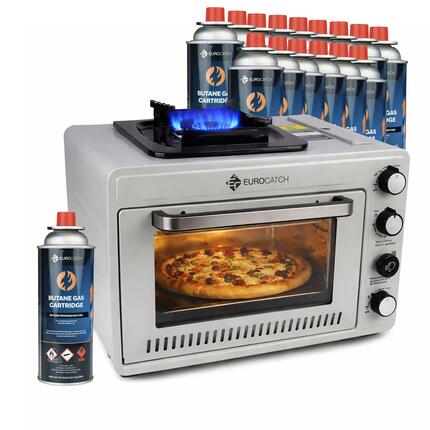 Tragbarer Campingkocher - Butan und Propan 2100W inkl. 16 kartuschen