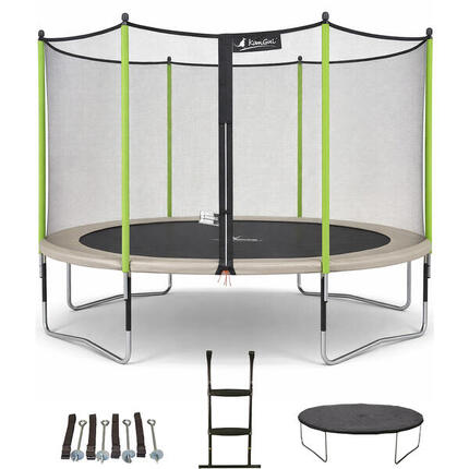 Trampoline Ø360 cm + 3 accessoires - JUMPI 360 - Garantie 5ans