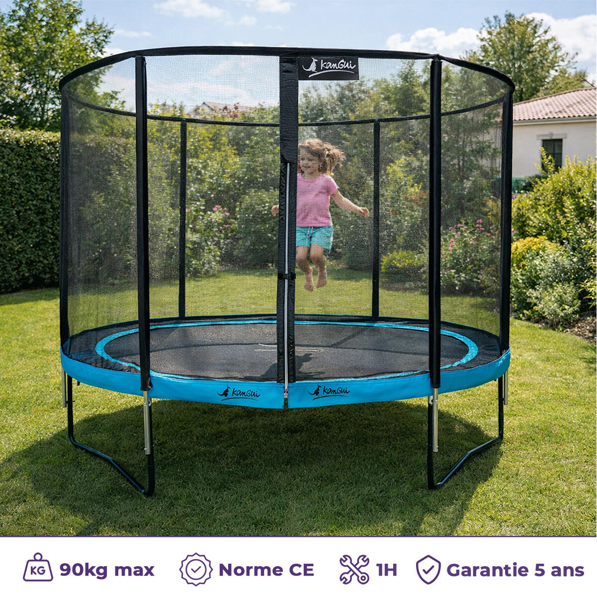 Trampolino da giardino Ø 300cm + rete di sicurezza - PUNCHI 300 2/7