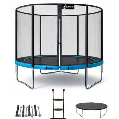Trampolino Ø300cm + scaletta + telo di copertura + kit ancoraggio