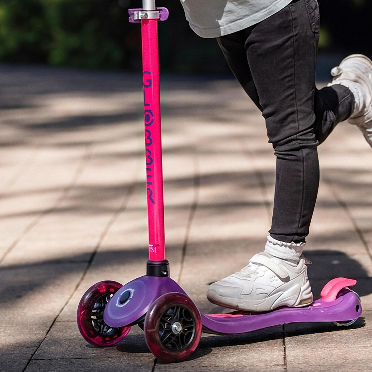 Trottinette 3 roues PRIMO PLUS LIGHTS NEON - Violet 3/6