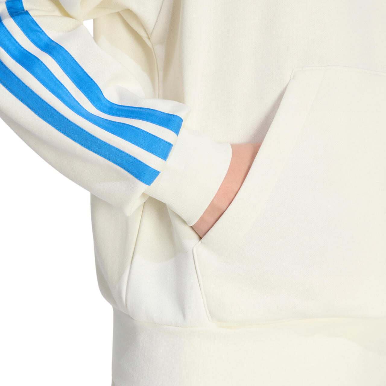 ADIDAS Felpa uomo Essentials 3-Stripes French Terry, beige 5/6