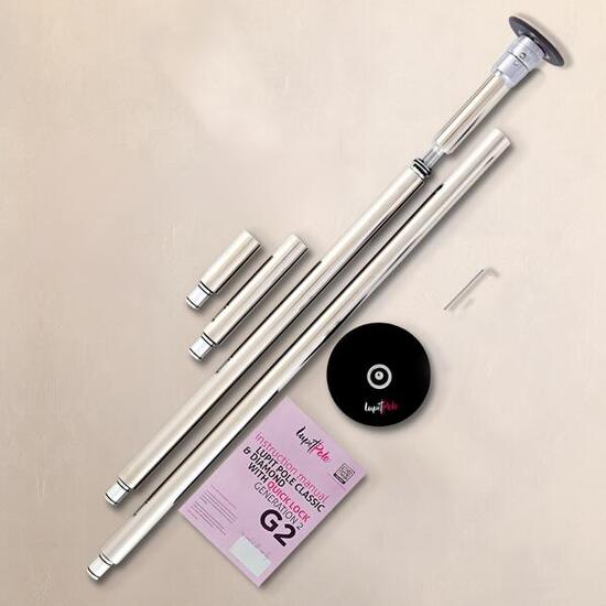 Classic G2 Quick Lock, portable barre de danse, CHROME, 45 mm