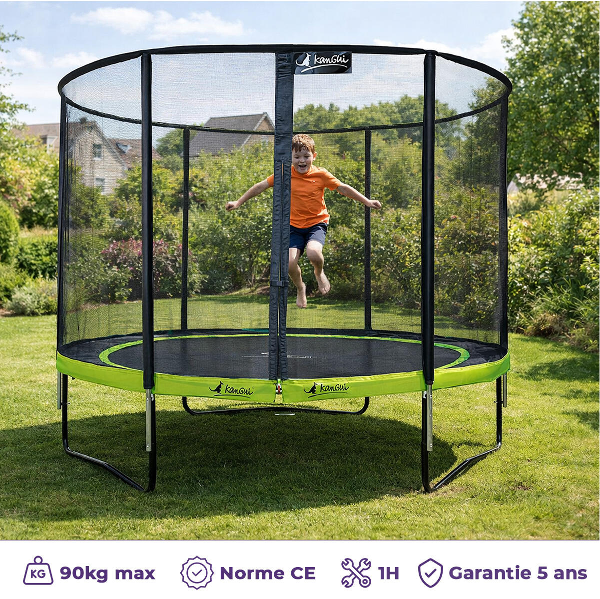 Trampoline Ø 300 cm - PUNCHI 300 - Garantie 5ans 2/7