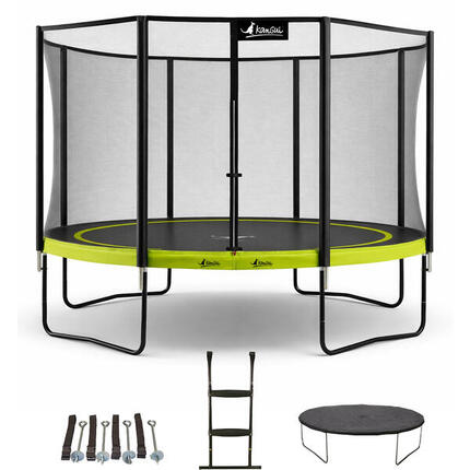 Trampoline Ø360 cm + 3 accessoires - PUNCHI 360 - Garantie 5ans