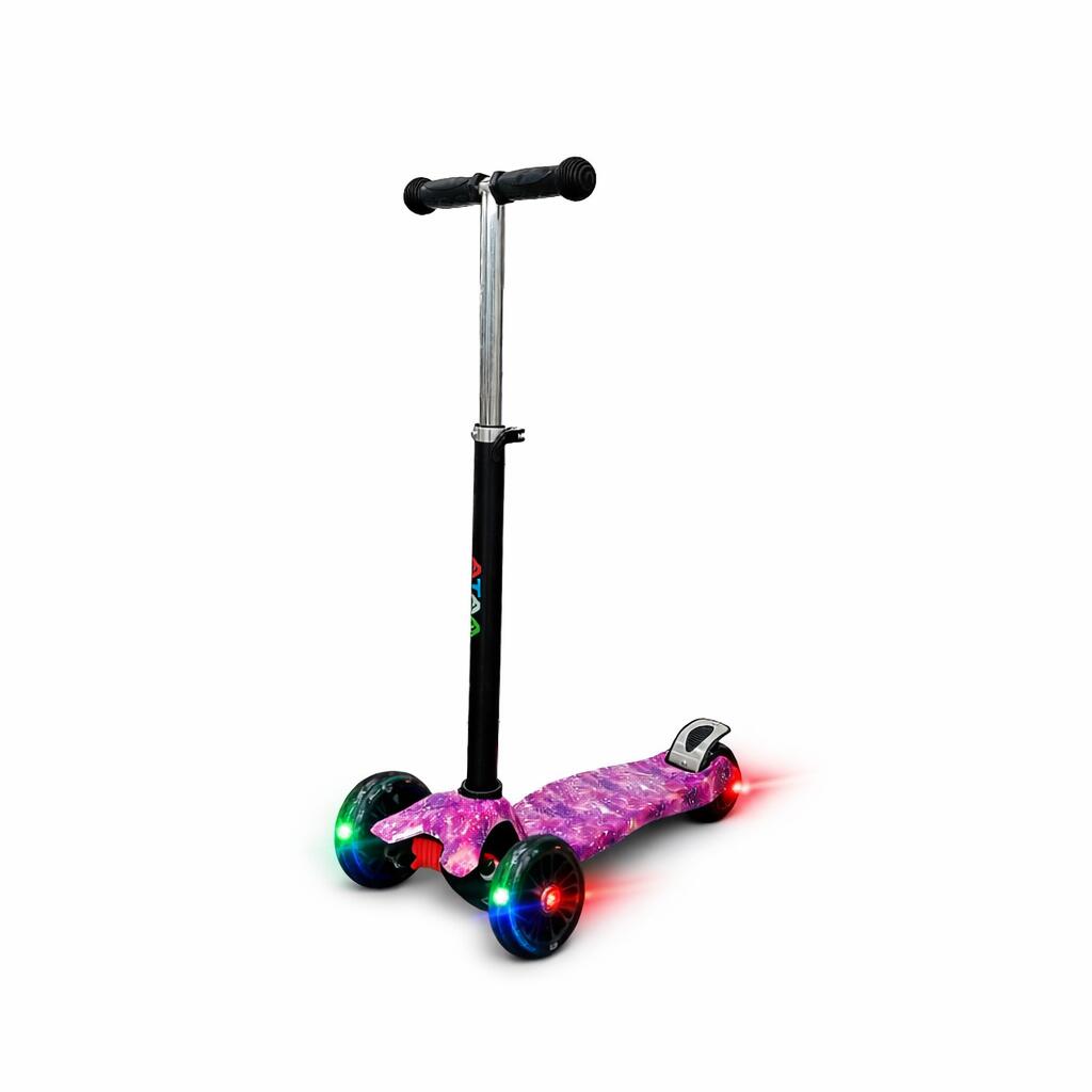 ATAA Flash Kinder-Tretroller, 3 Räder, höhenverstellbar, mit Beleuchtung 2/7