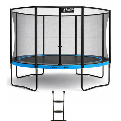 Trampolino da giardino Ø 430cm + rete di sicurezza + scaletta - PUNCHI 430