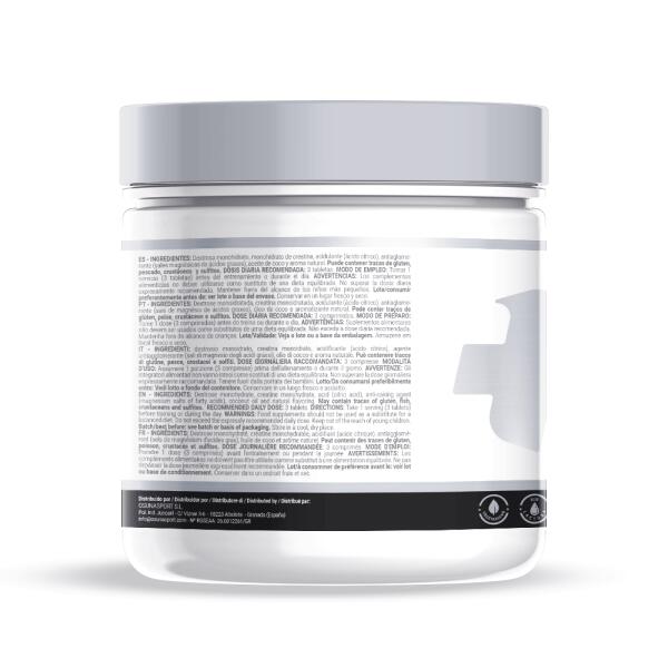 Monohydrat kreatyny (Creapure®) – 120 tabletek do żucia o smaku malinowym MASMUS