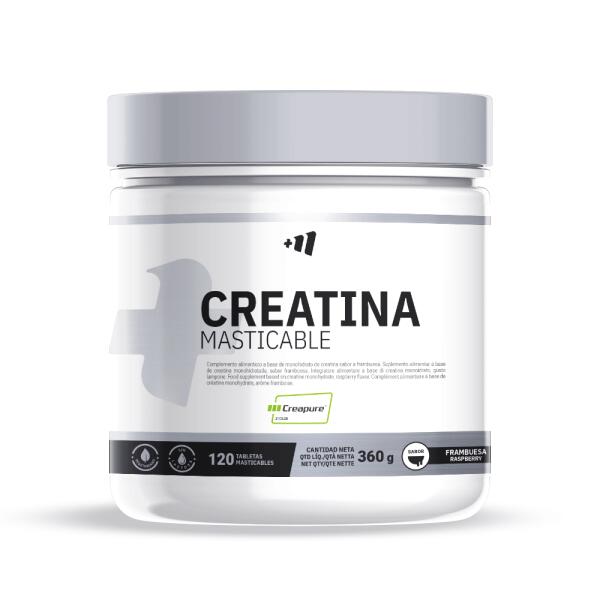 Monohydrat kreatyny (Creapure®) – 120 tabletek do żucia o smaku malinowym MASMUS