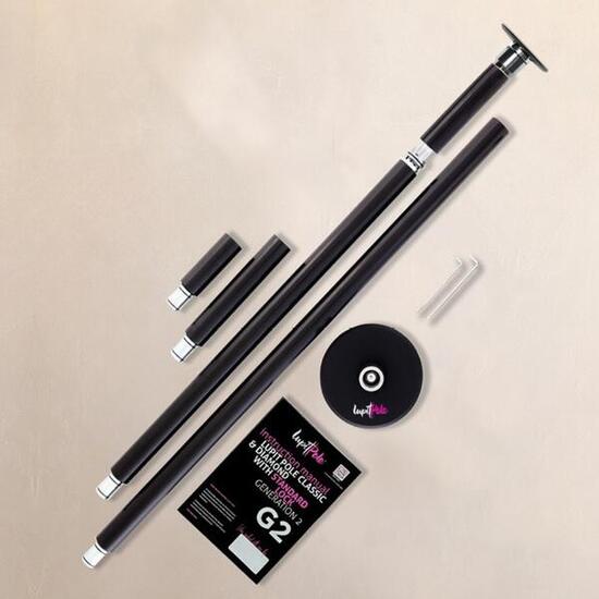 Classic G2 Standard Lock, portable barre de danse, NOIR, 45 mm