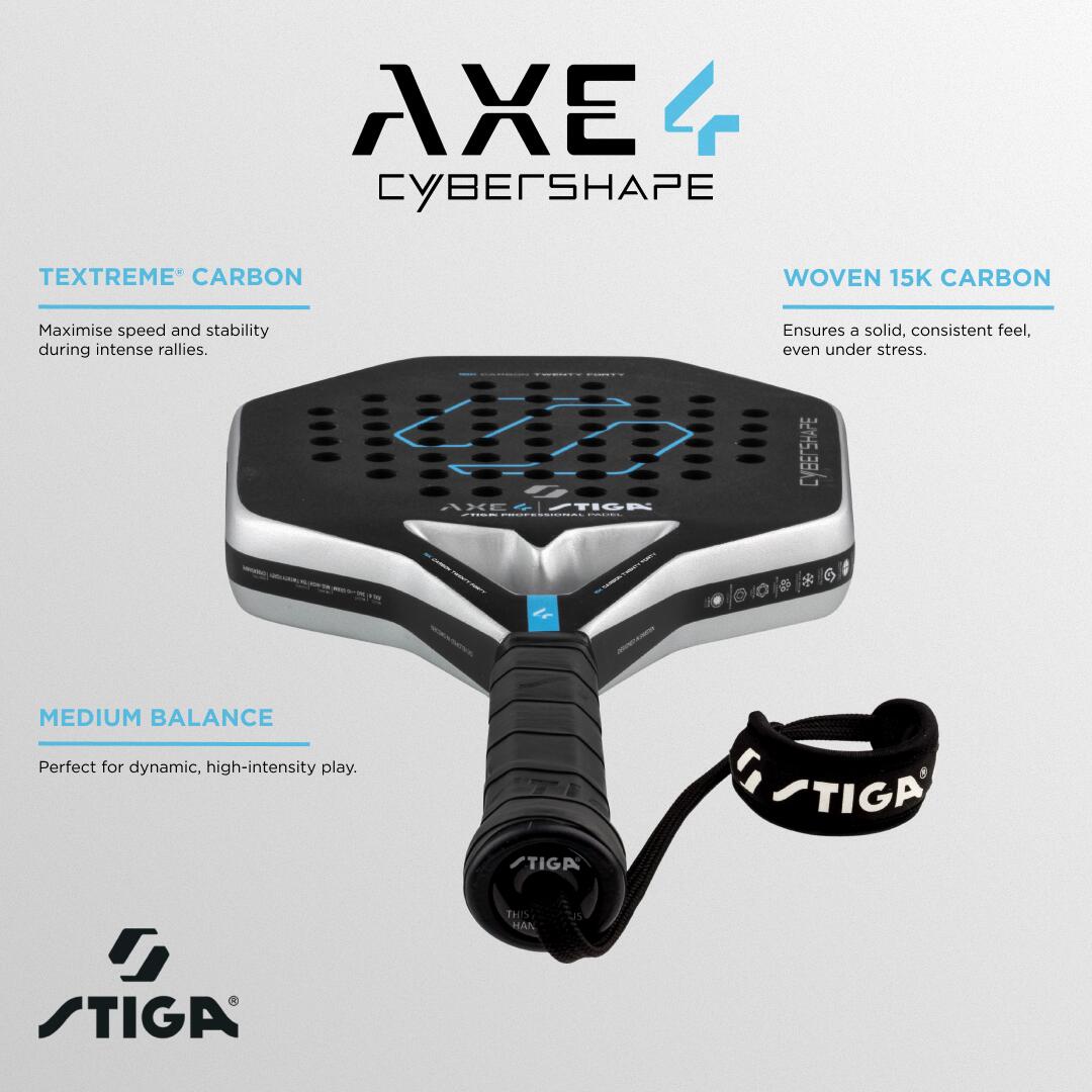 STIGA Raquette de padel AXE 4 Cybershape 6/6