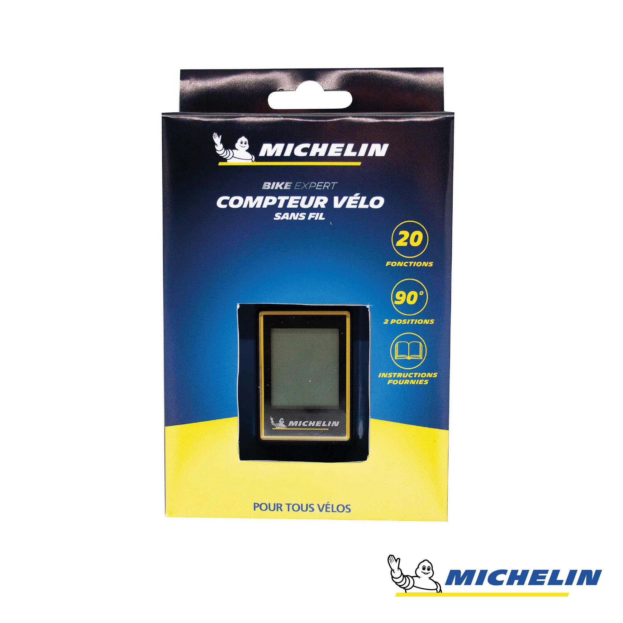 Compteur vélo sans fil batteries incluses 3/4