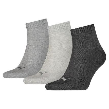 Quarter Socken 3 Paar weich komfortabel Herren Damen Unisex - Soft Cotton