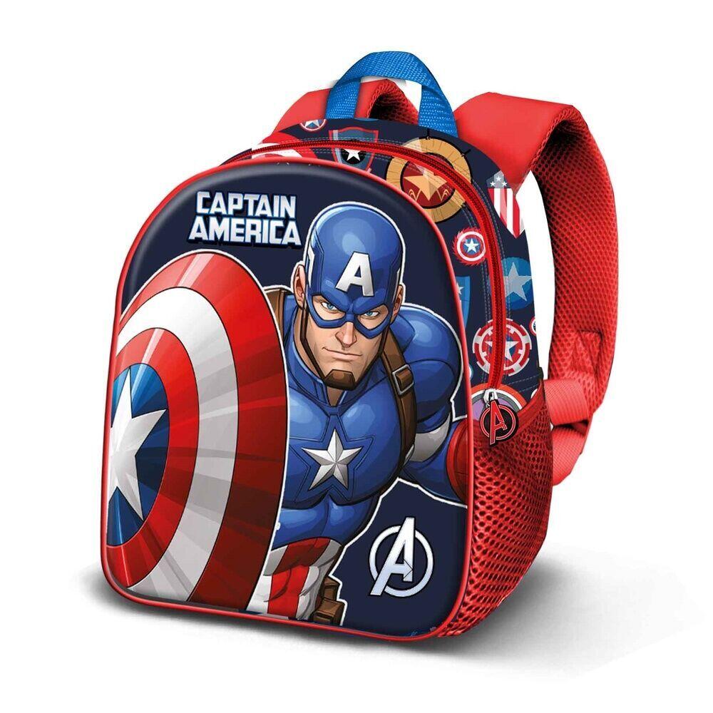 PERLETTI Sac De Sport Avengers Bleu Pour Enfant - Sac Gym Superhéros Marvel 28x41,5x21 Cm