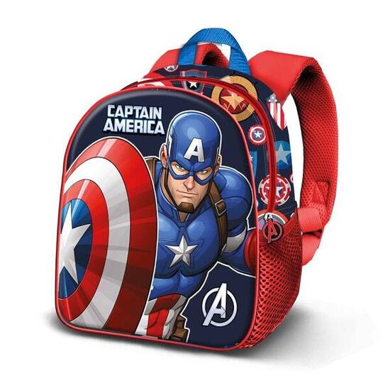 Mochila infantil Karactermania Marvel Captain America Patriot 3D