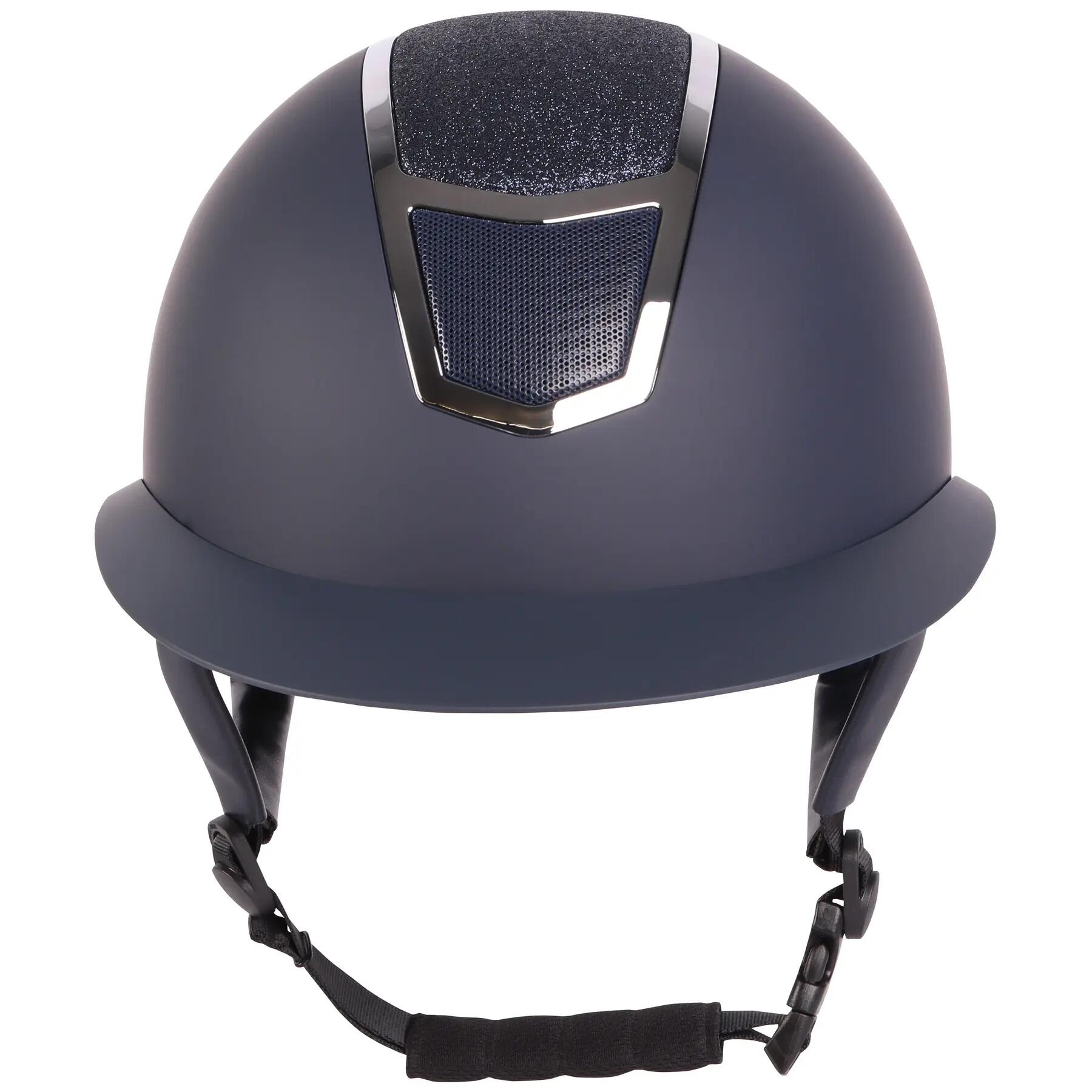 Harry's Horse Paardrijcap Mont Blanc Sparkle - Navy / Zilver 4/6