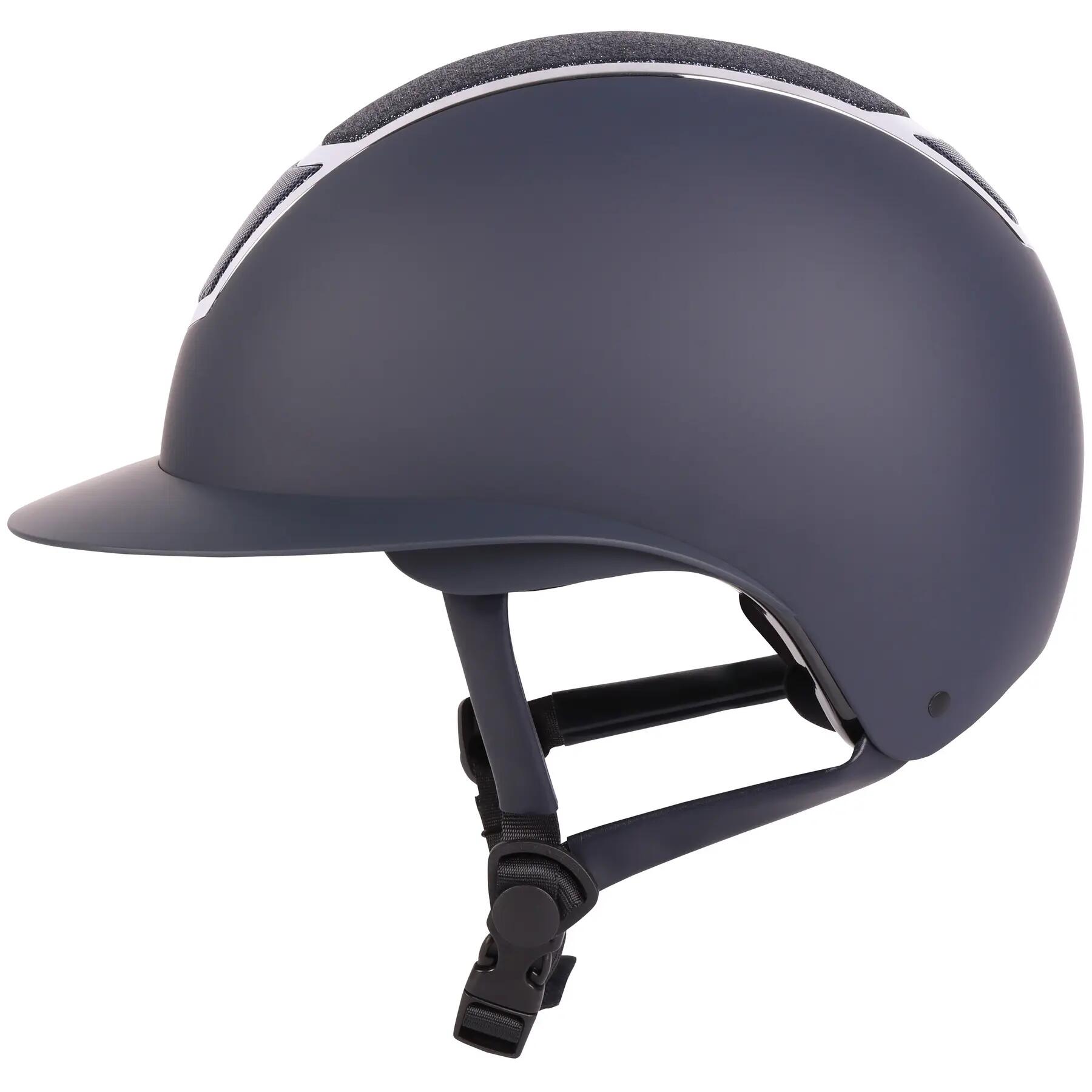 Harry's Horse Paardrijcap Mont Blanc Sparkle - Navy / Zilver 6/6