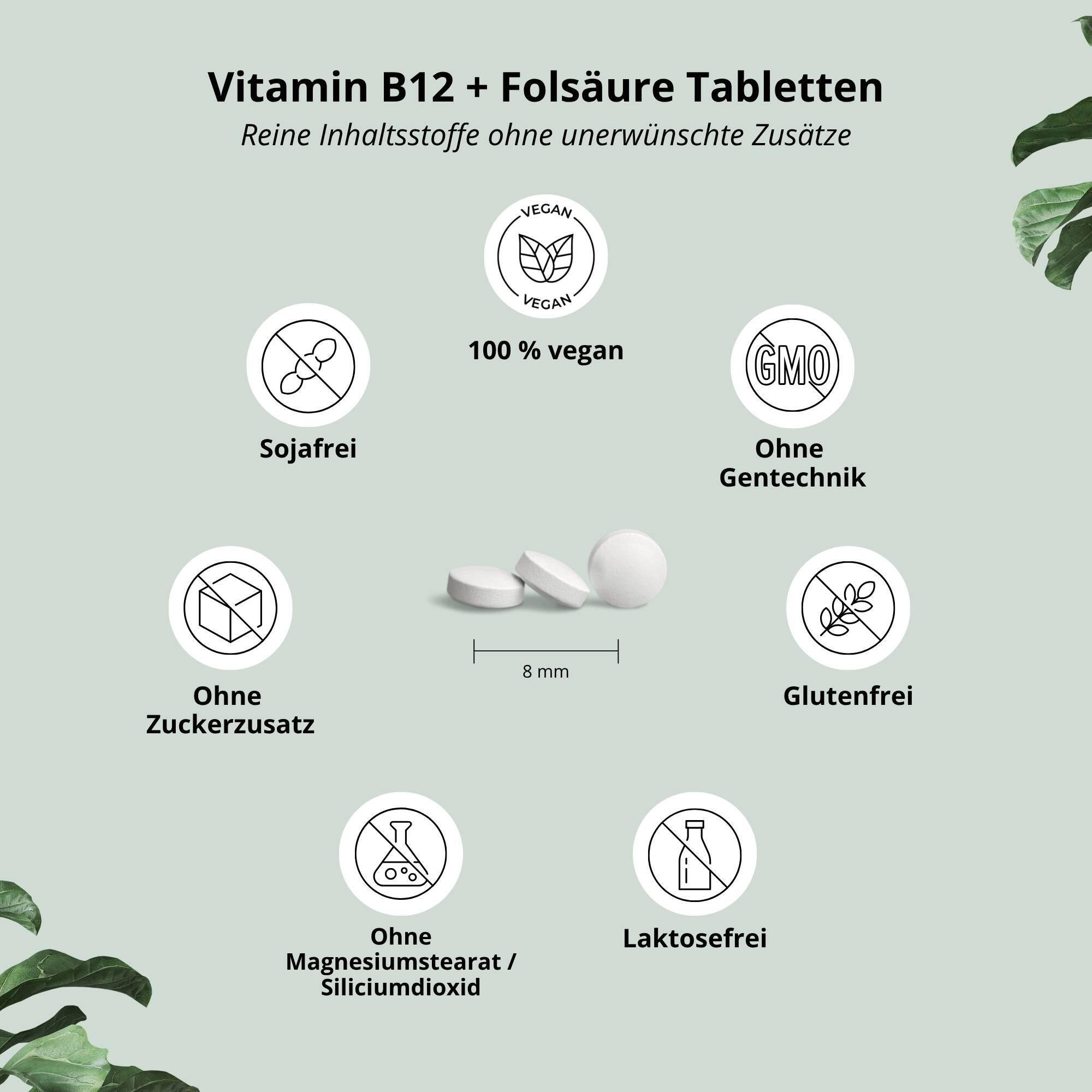 Vitamin B12 + Folsäure - 365 Tabletten 4/6