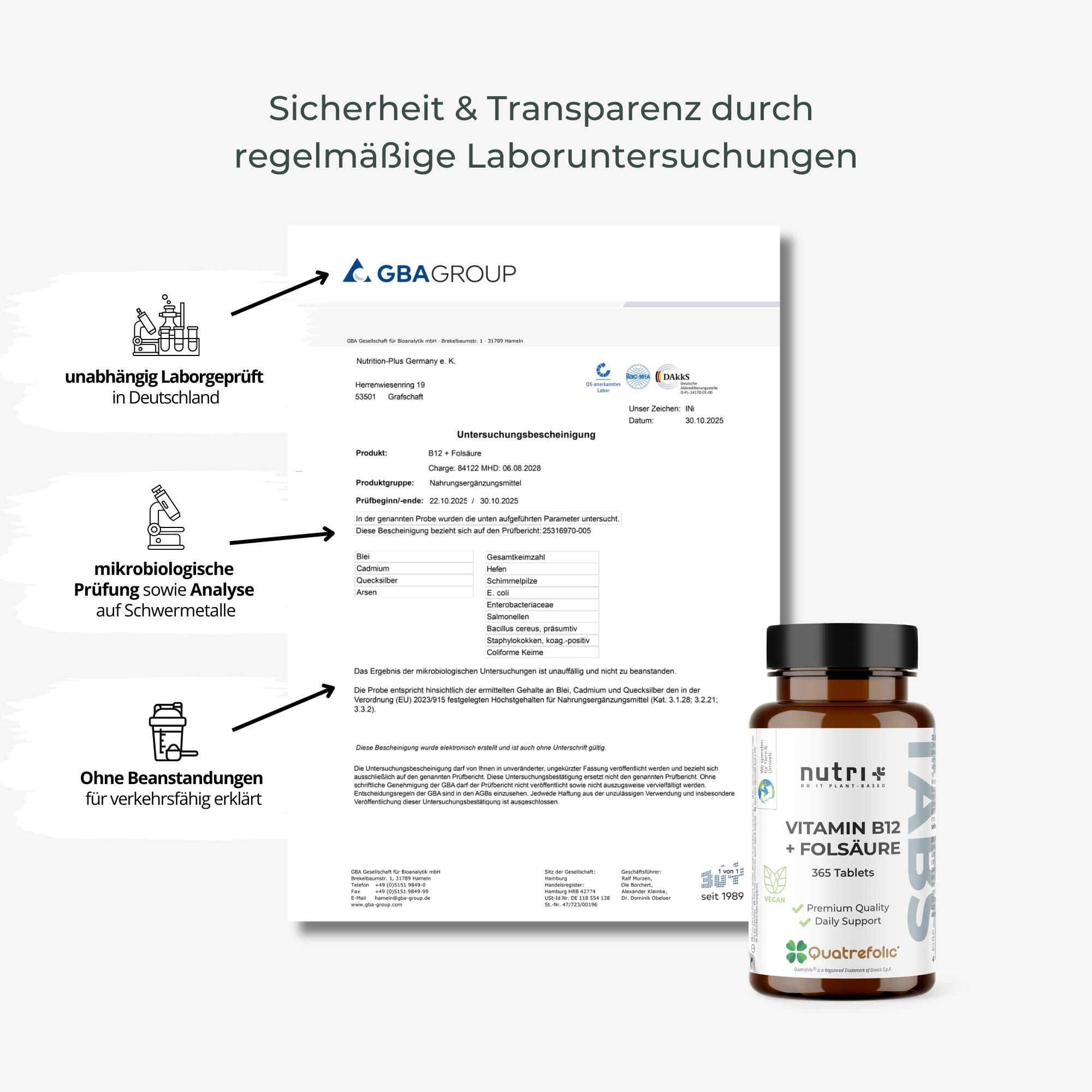 Vitamin B12 + Folsäure - 365 Tabletten 6/6
