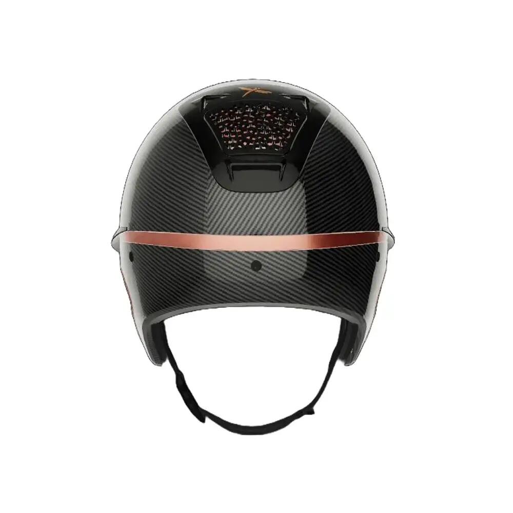 Casco de equitación con protecciones temporales FreeJump Voronoï Carbon Custom G 3/4