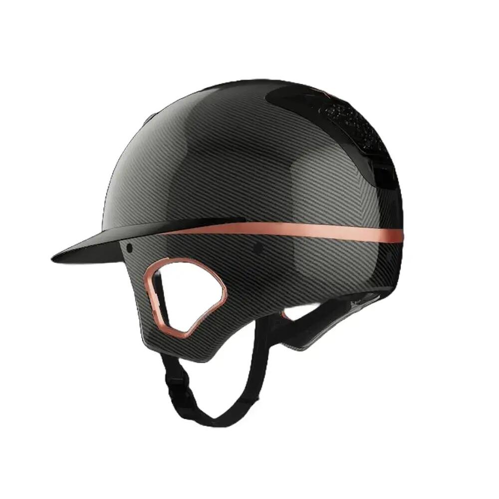 Casco de equitación con protecciones temporales FreeJump Voronoï Carbon Custom G 4/4