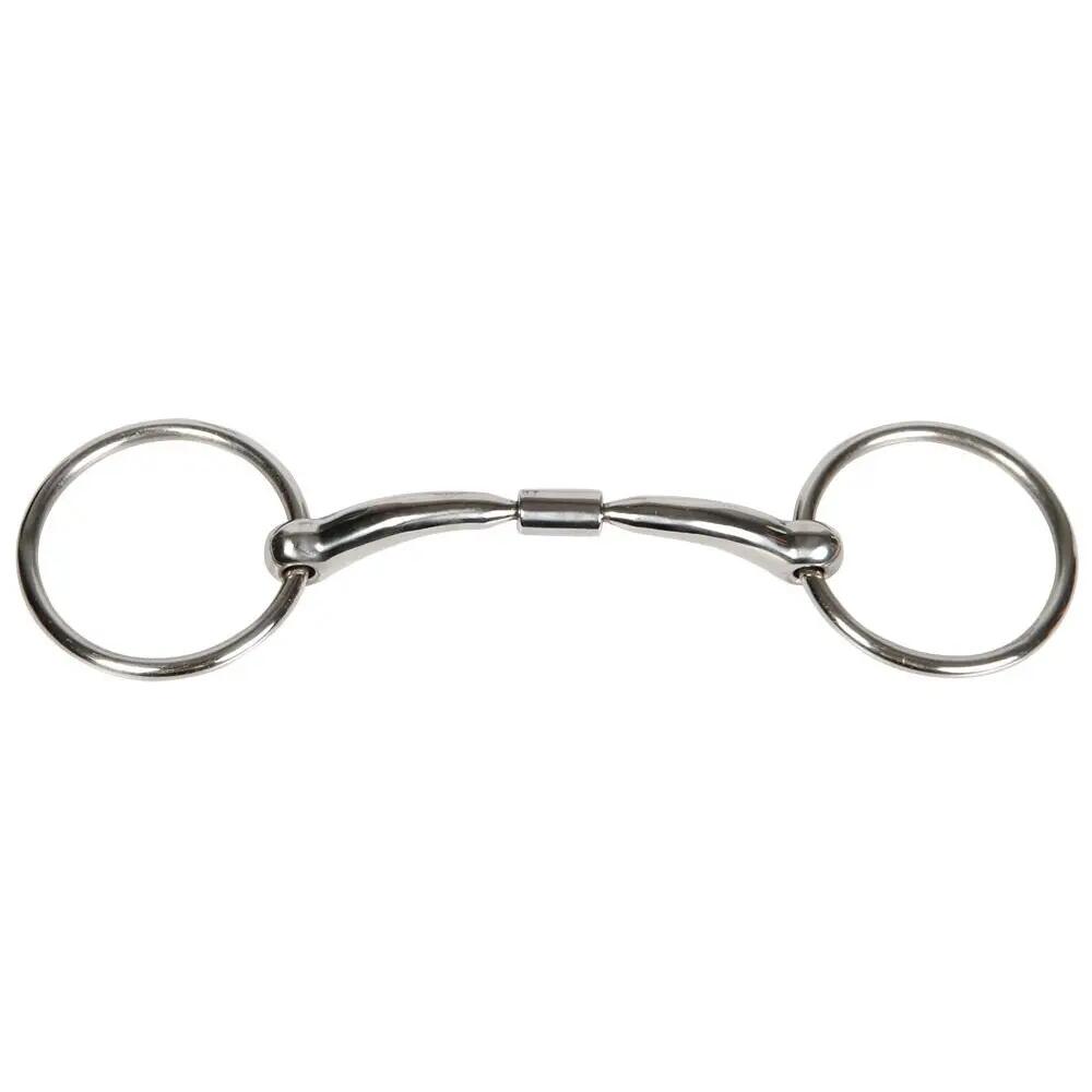 Anatomisch geformtes, doppelt gebrochenes 2-Ring-Pferdegebiss Harry's Horse Roll 2/4