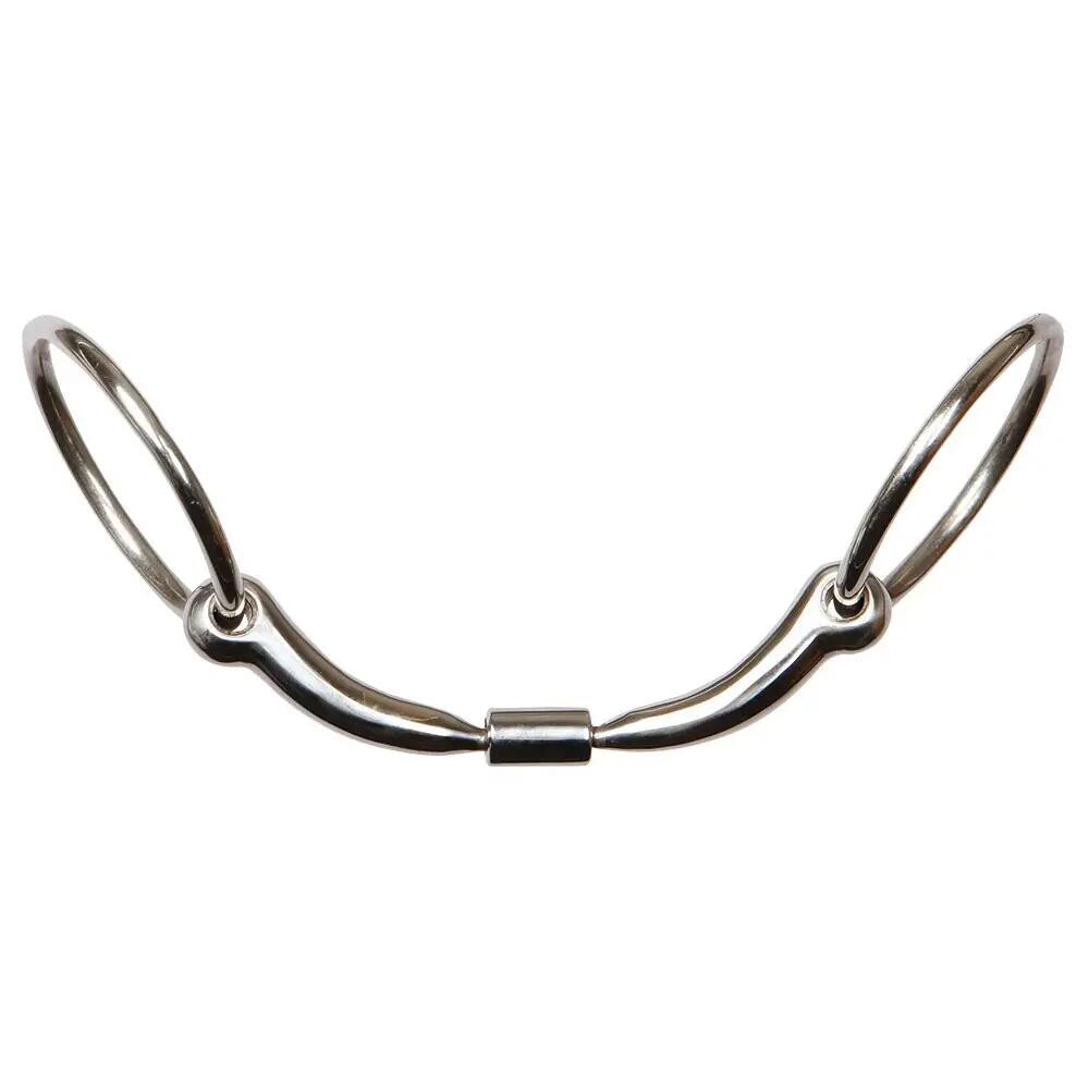 Two-ring snaffle bit with double anatomic break Harry's Horse