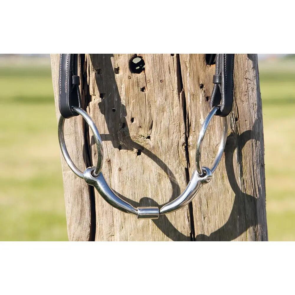 Anatomisch geformtes, doppelt gebrochenes 2-Ring-Pferdegebiss Harry's Horse Roll 4/4