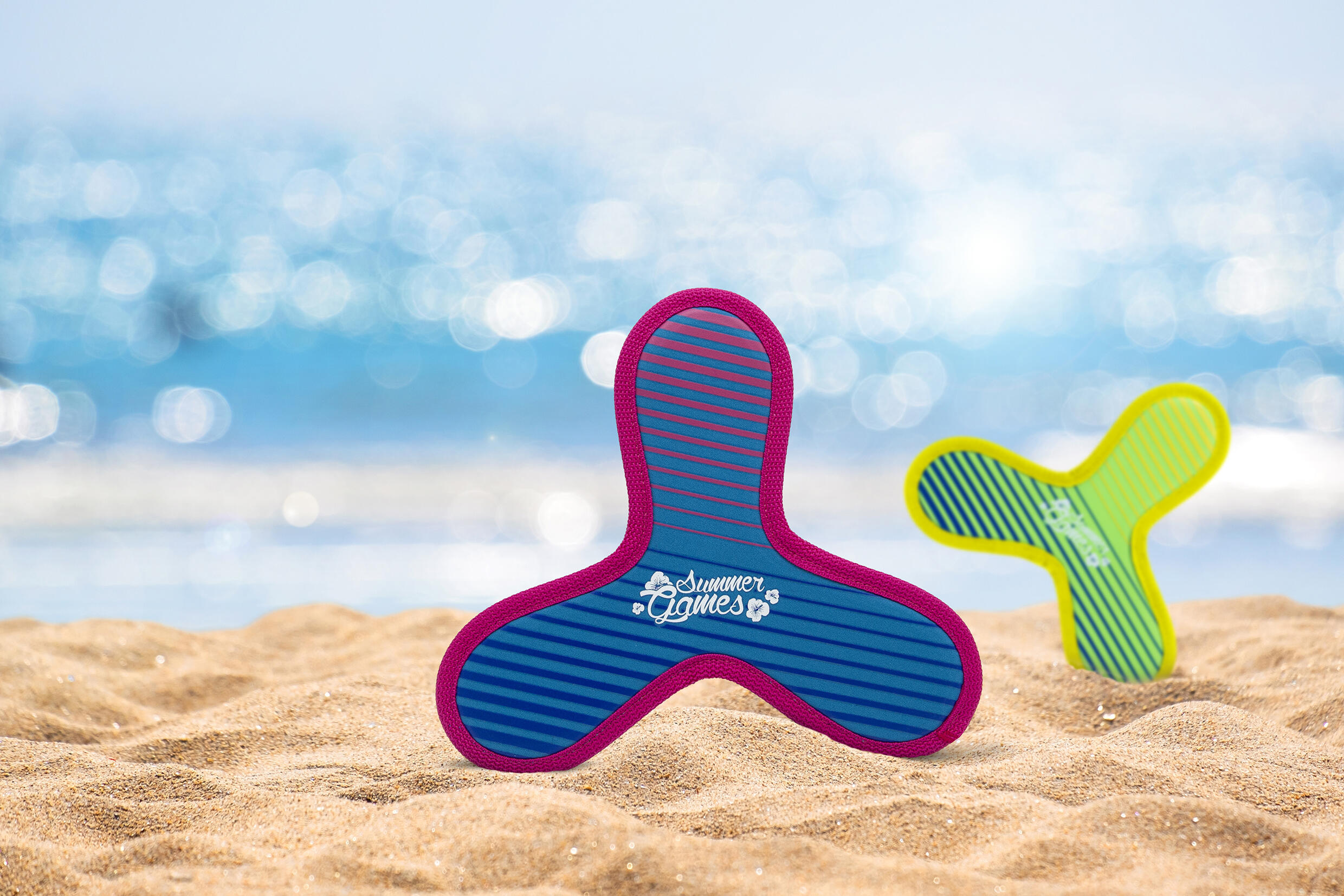 SUMMER GAMES Neopren Triangle-Frisbee, 3er Set 3/7