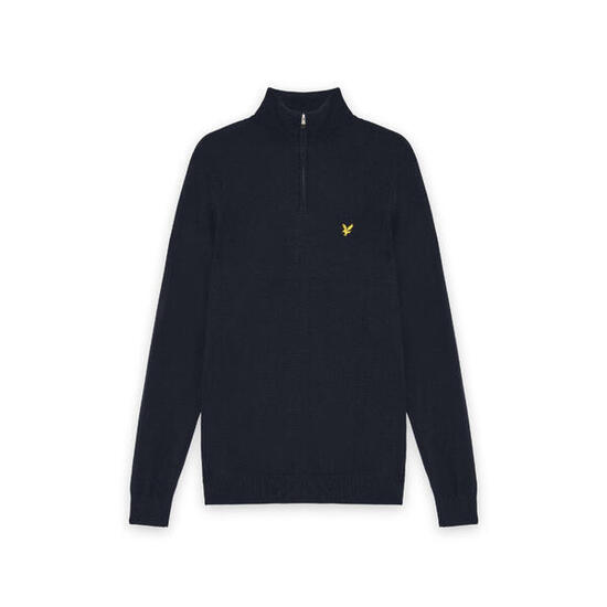 Sweter z bawełny merino z zamkiem błyskawicznym Lyle & Scott