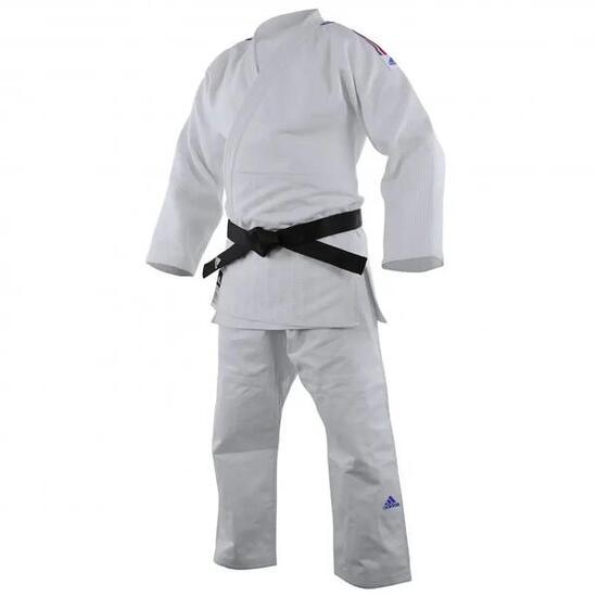 Judogi avec bande bleu blanc rouge adidas Champion III