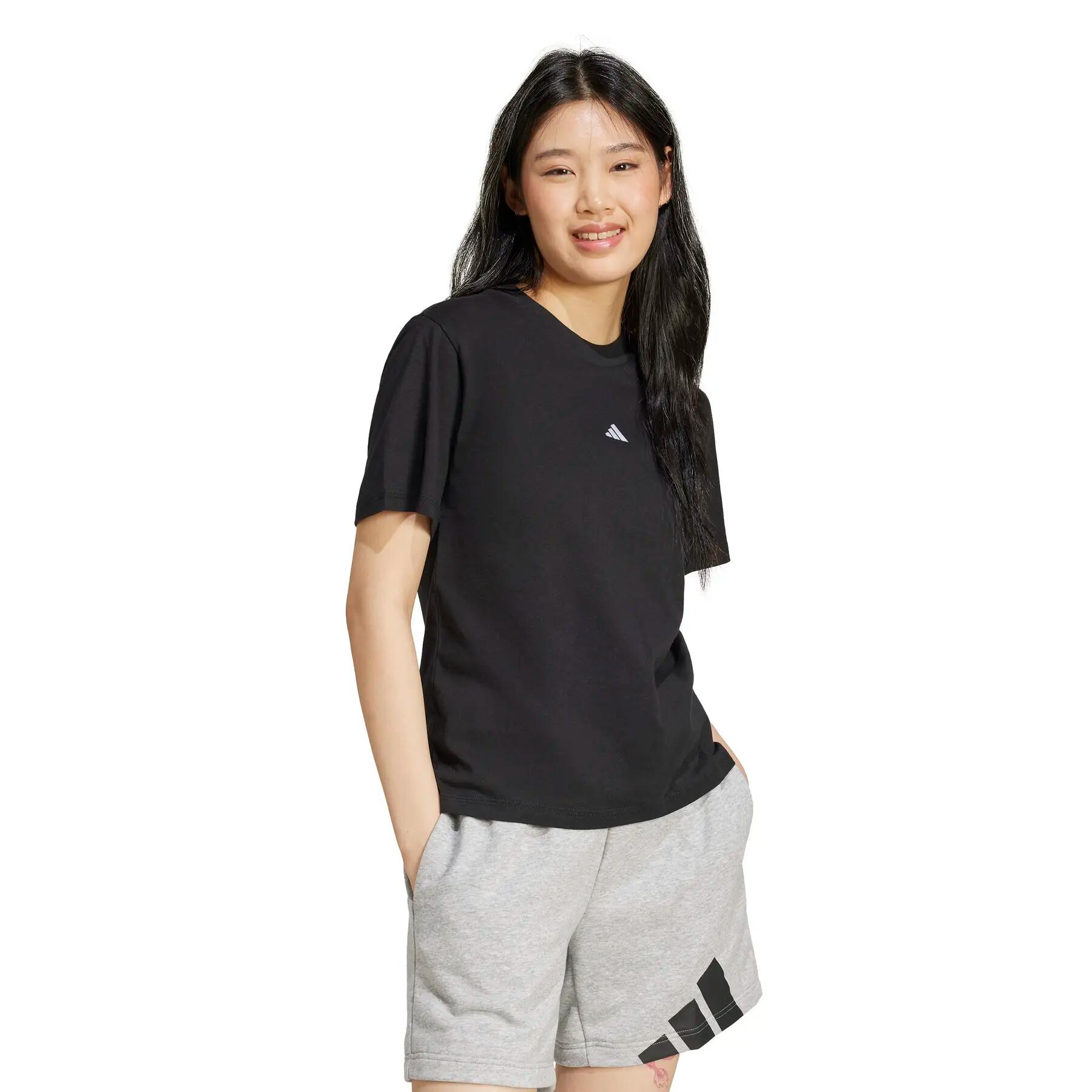 Katoenen dames-T-shirt adidas Essentials Small Logo 3/8