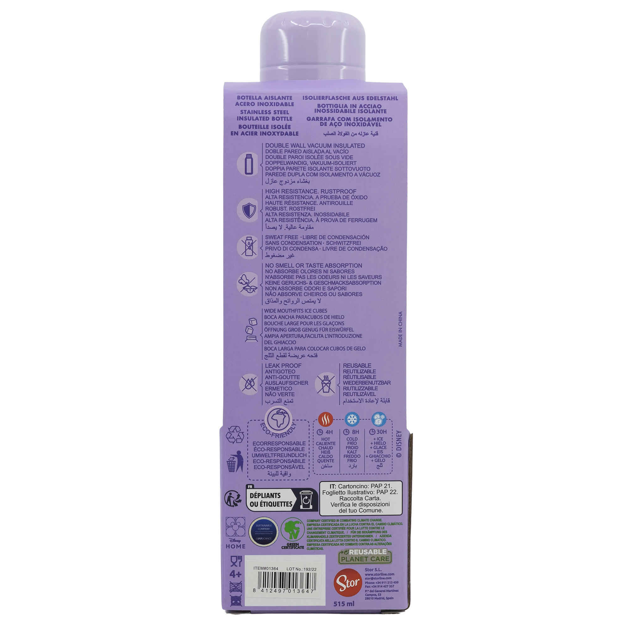 Botella de Acero Inoxidable Stitch 515 ML 4/4