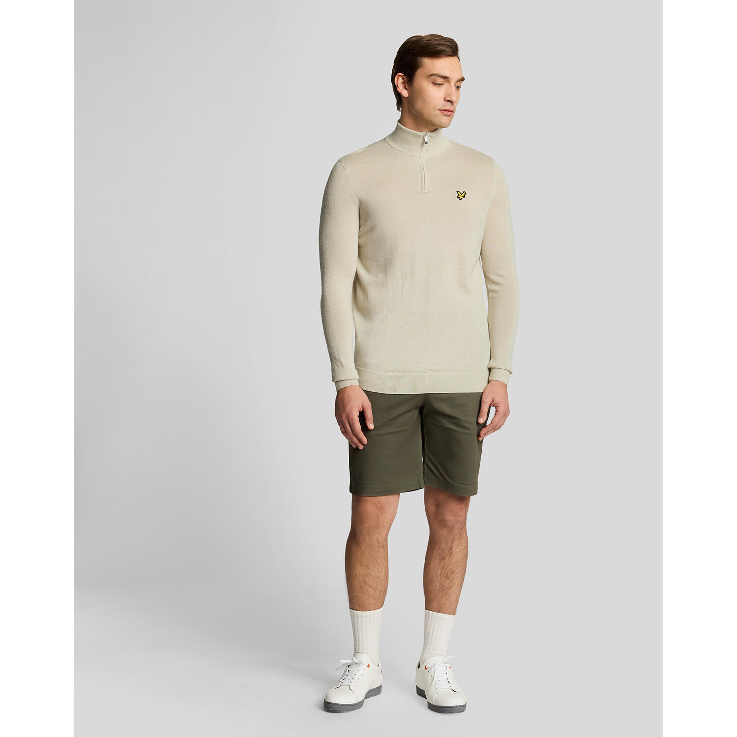 Suéter de merino 1/4 zip Lyle & Scott 3/5