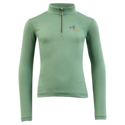 Kinder t-shirt met lange mouwen en rits br equitation mini horse