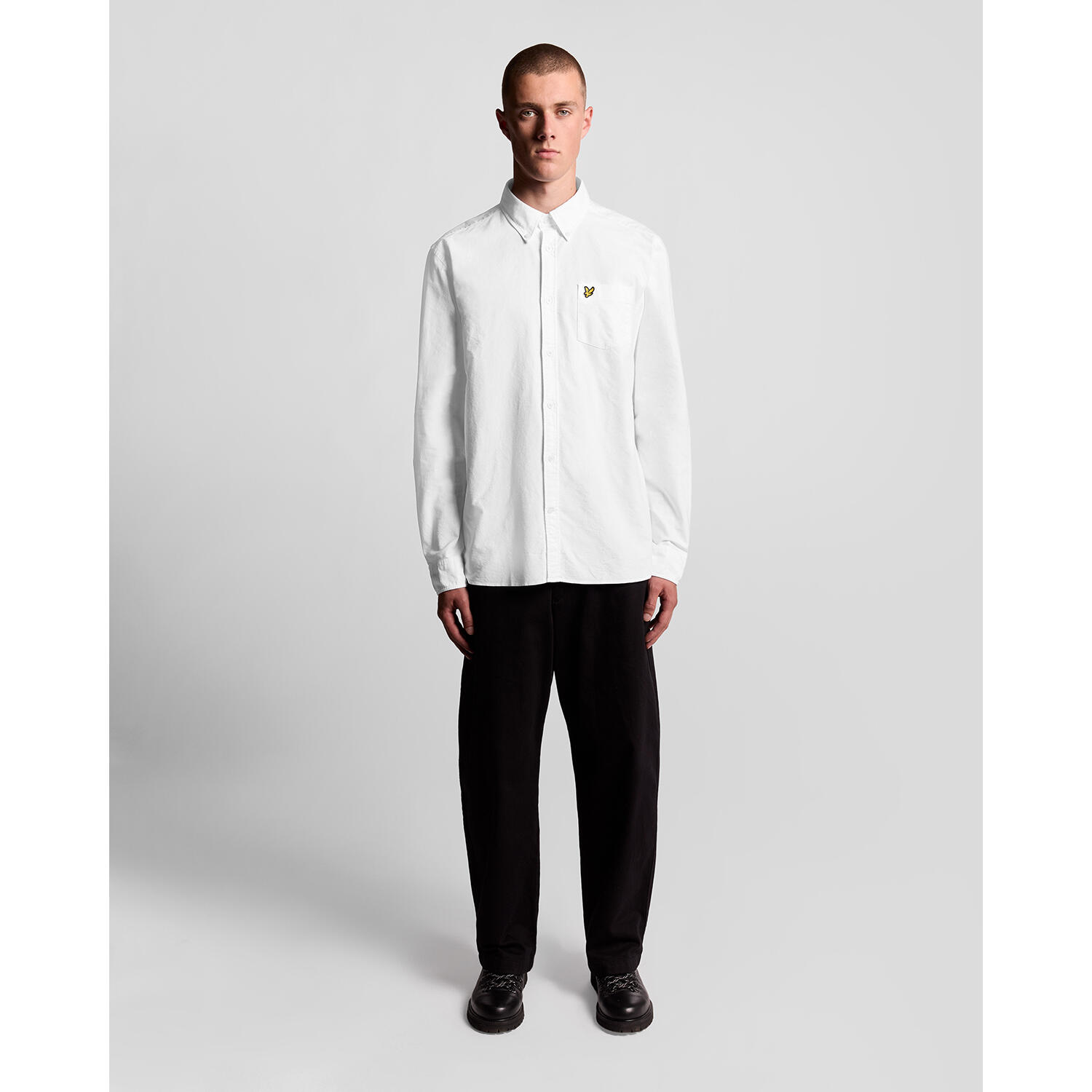 Camisa de manga larga Lyle & Scott Plain Oxford 3/6