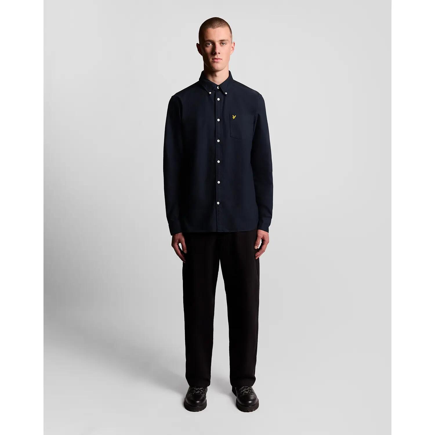 Camisa lisa de manga larga Lyle & Scott Oxford 3/6