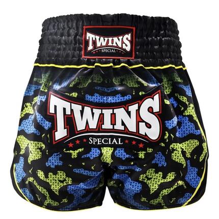 Muay Thai short volwassenen TTBL Racing Red (Zwart)