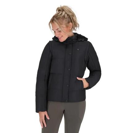 Veste d'hiver avec manches amovibles équitation femme QHP Rayah