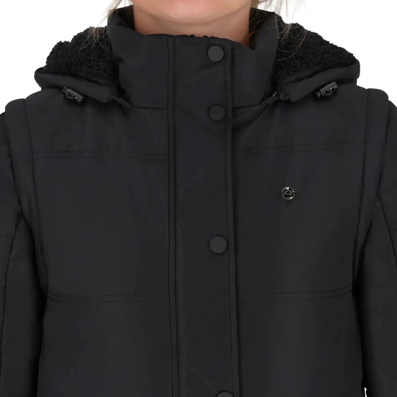 Veste d'hiver avec manches amovibles équitation femme QHP Rayah 4/7